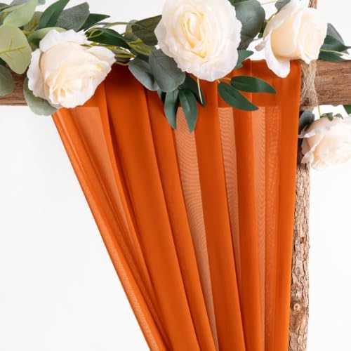 Wedding Arch Draping Fabric Sheer Chiffon Curtain Drape Wedding Party Decor - Image 3
