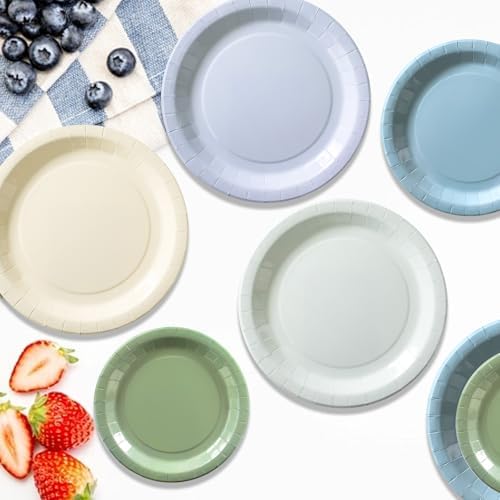 60Pcs Blue Plates and Napkins Party Supplies,Serve 20 Guests - Image 7