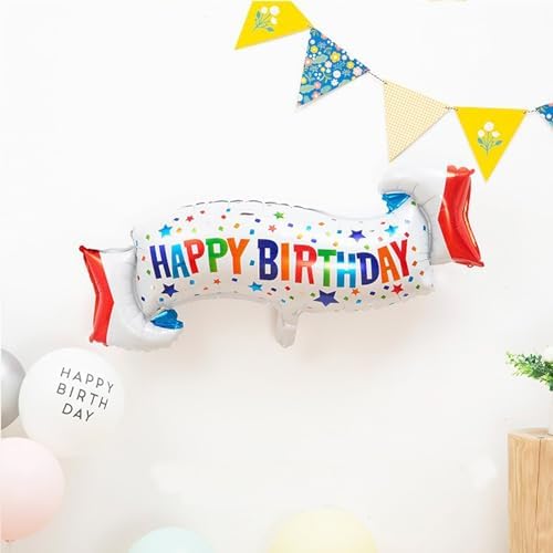 Happy Birthday Balloons Colorful Birthday Balloon Banner for Birthday Decorations Supplies - Image 4