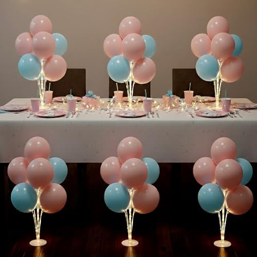Lightsfever 6 Sets LED Balloon Table Centerpieces for Party Decorations by lightsfever