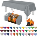Grandipity Plastic Table Cloth Disposable 12 Pack 54” x 108” Rectangle by Grandipity