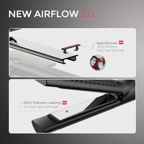TYMO Airflow 2.0 Curling Iron Flat Iron-Hair Straightener and Curler 2 in 1 - Image 5