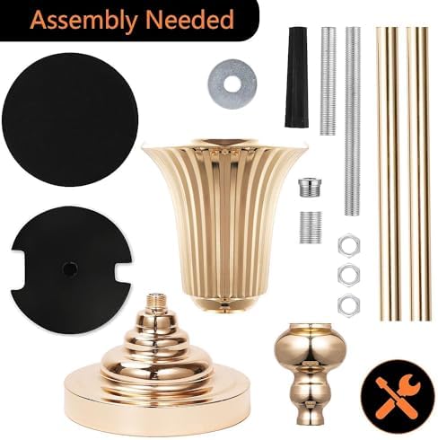 32.5inch Versatile Metal Wedding Centerpiece Vases - Set of 2 Tall Gold Trumpet Vases for Road Lead, Elegant Centerpiece Stands for Wedding Reception Party Events Anniversary (Gold, 32.5in - 2Pcs) - Image 7