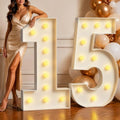 Imprsv Marquee Numbers 4FT Large Light Up Numbers 15 Birthday Decorations by Letsmakeitimpressive