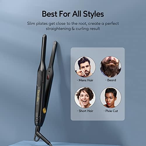 Terviiix Pencil Flat Iron for Edges & Short Hair, 3/10 Inch - Image 5
