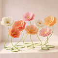 8 Pcs 5ft Large Multicolor Poppy Flowers Giant Artificial Poppy by Maysing