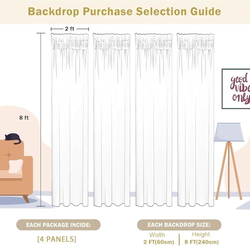 2×8FT-4PCS Blue Sequin Backdrop Curtains Panels, Photography Backdrop Glitter Curtains Fabric Background for Christmas Wedding Party Decor - Image 6