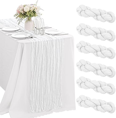 10FT Cheesecloth Table Runner Boho Party Home Decorations by JALANCY
