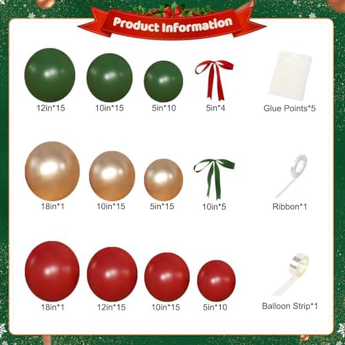 Christmas Balloon Arch Kit for Christmas Party Decorations - Image 6