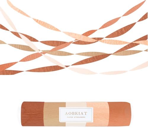 AOBKIAT Fall Party Streamers Decorations for Baby Shower,Crepe Paper by aobkiat