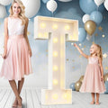 Ledido Easy-Assemble 4FT Marquee Light Up Letter, Large Lighted Letter T by Ledido