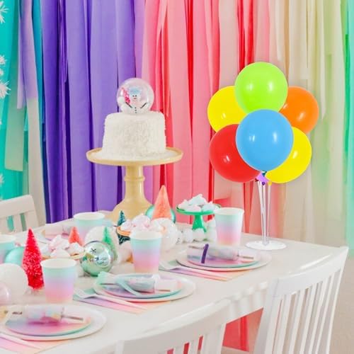 TONIFUL 4 Set Colourful Balloon Stand Balloon Centerpieces for Table Decor - Image 4