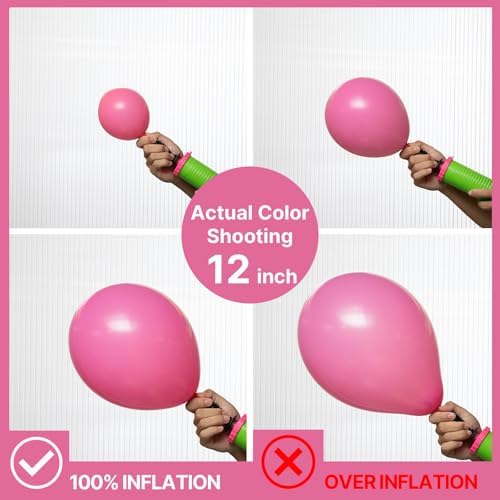 PartyWoo Hot Pink Balloons 140pcs Magenta Fuchsia Dark Pink Different Sizes - Image 3