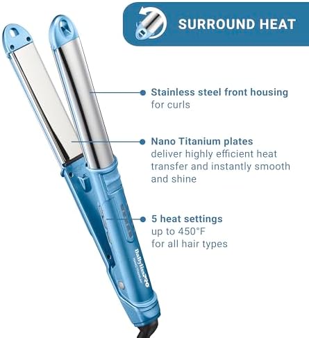 BaBylissPRO Ultra Sleek Styling Iron, 3-in-1 Flat Iron, Curler, Waver, 1" - Image 4