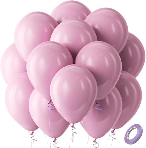 Bezente Mauve Balloons Latex Boho Netural Party Balloons 100 Pack 12 inch by Bezente