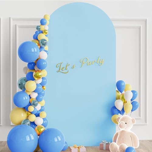 Wokceer 6.6FT Arch Backdrop Stand and Cover Set,Arch with Dusty Blue Cover - Image 4