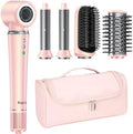 5 in 1 Hair Styling Kit with Travel Case, Multi Hair Styler Set for Curling, Straightening, Volumizing & Smoothing, Hot Air Brush with Ionic Care for Fast Styling at Home & Travel by Bopcal