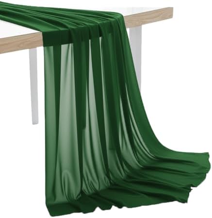 45 Yard Chiffon Fabrics, 44" Wide, Lightweight, Sheer – Hunter Green by MDS