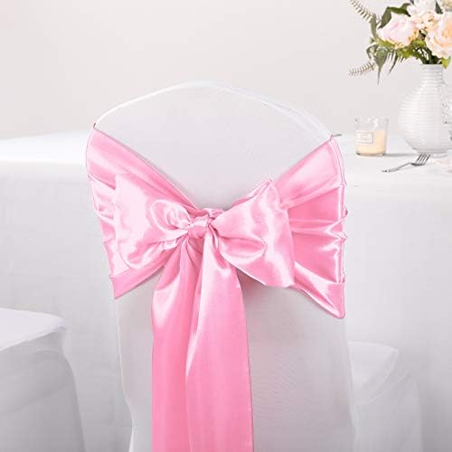 10-Pack Satin Table Runner Pink 12 x 108 inches Long, Table Runners for Wedding, Birthday Parties, Banquets Decorations（10 Pack, 12x108 Inch, Pink） - Image 7