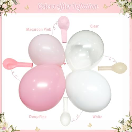 Light Pink Balloon Arch Kit, Baby Pink White Balloon Garland Kit - Image 7