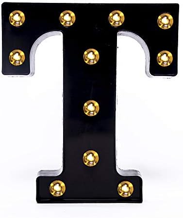 Foaky Black LED Marquee Number Lights Sign Light Up Marquee Number Lights Sign for Night Light Wedding Birthday Party Battery Powered Christmas Lamp Home Bar Decoration by Foaky