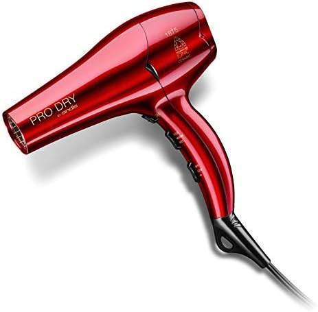 Andis 30245 1875W Tourmaline Ceramic Ionic Pro Dry Professional Hair Dryer with 3 Heat Settings/2 Speed Settings- Red - Image 2