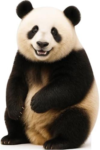 Panda 4FT Life Size Cardboard Cutout, 1 PC by DP+BOUTIQUE