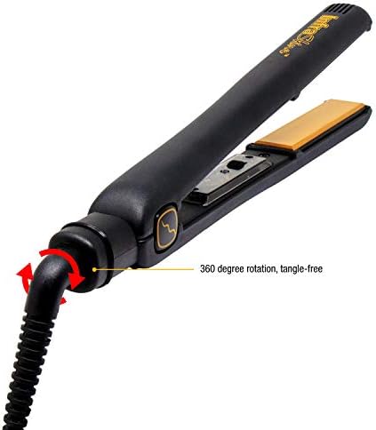 Original Medium Flat Iron, 1 inch, Black - Ceramic Floating Plates for Smooth, Shiny, Frizz-Free Hair - 1 Year Warranty, Made in Korea - Image 6