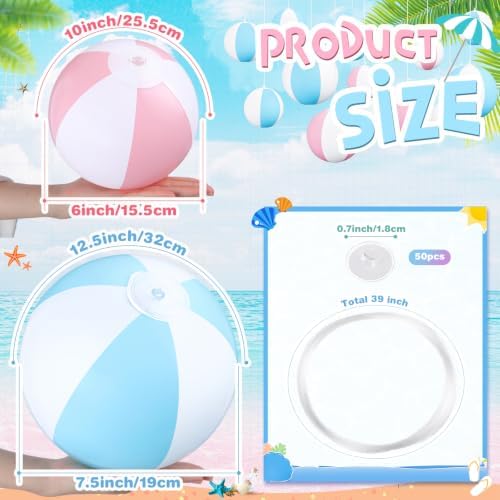 MiniInflat Pastel Beach Balls Decoration Inflatable - Image 2
