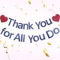 Thank You Banner Staff Appreciation Banner for Employee Appreciation Decorations Teacher Thanks Volunteer Events Office School Organization Thank You Parties (Navy Blue) by Unknown