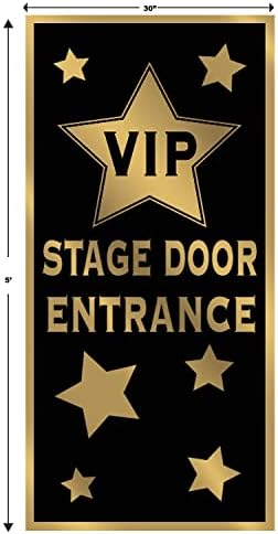 Beistle VIP Stage Door Entrance Door Cover, Hollywood Red Carpet Party Decoration & Awards Night Decor, Celebrity Movie Megastar Door Covering, 5' x 30" - Image 2
