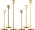 Oatnauxil Metal Gold Taper Candle Holder for Wedding, Dinning, Party, Fits 3/4 inch Thick Candle&Led Candles (Set of 6 Pcs) by Oatnauxil