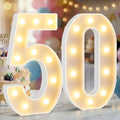 12.6 Inch Marquee Light Up Numbers 50 for Party Decorations by NANXU