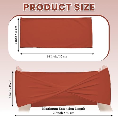 MDS Pack of 200 Spandex Chair Sashes Without Slider Buckles – Terracotta - Image 2