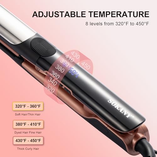 SOKANY Hair Straightener and Titanium Flat Iron Curler 2 in 1 - Image 4