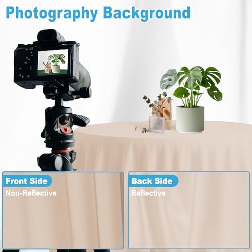 Cream Photography Backdrop for Photoshoot, Fabric, 5x7 FT - Image 4