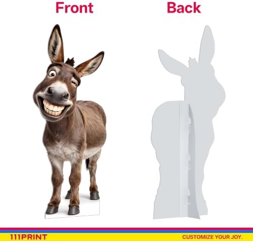 Funny Donkey Life Size Cardboard Cutout Standee, 5FT - Image 3