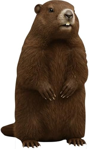 Groundhog Cardboard Cutout 5 Ft Life Size Animal Standup, 1 Pc by Unknown