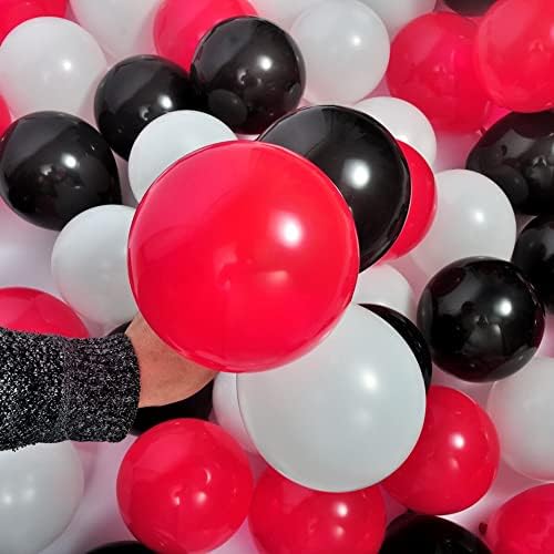 300 Pack Red Black and White Balloon 5 Inch Mini Latex Small Balloons - Image 3