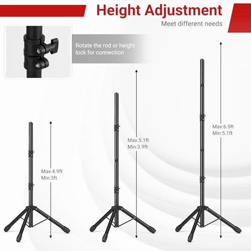 10x6.5 FT Backdrop Stand for Parties, Adjustable Photo Backdrop Stand Kit with Carrying Bag, Portable Background Stand Backdrop for Wedding, Photoshoot, and Photo Studio - Image 3