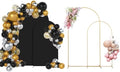 SuuWoee Wedding Arch Backdrop Stand Set of 2 With Black Cover (7.2FT+6FT) by SuuWoee