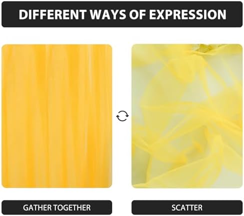 Artoid Mode Yellow Gauze Table Runner 28x120Inch, Seasonal Sheer Kitchen Dining Holiday Wedding Birthday Baby Shower Table Decor for Home Party - Image 7