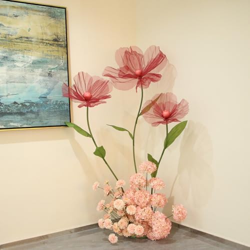 Giant Flowers for Decoration, 5.6 Ft Tall Artificial Silk Flower - Image 2