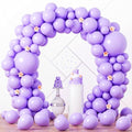 Voircoloria 90pcs Pastel Purple Balloons Garland Arch Kit, 18 12 10 5 Inch by Voircoloria