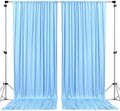 AK TRADING CO. 10 feet x 10 feet Polyester Backdrop Drapes Curtains Panels with Rod Pockets - Wedding Ceremony Party Home Window Decorations - Light Blue (DRAPE-5X10-LTBLUE) by Fabrics%7CEventDecor%7CCrafts%7CUpholsteryFoam