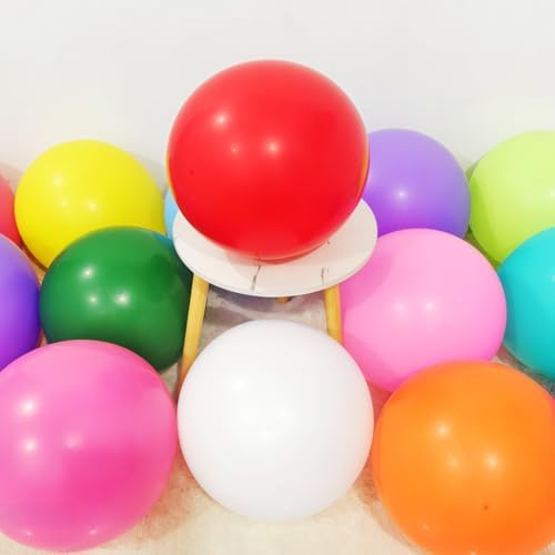 58 Pack Rainbow Balloons 18 Inch Assorted Colors Latex Multicolor Balloon 12 Kinds Colorful Large Balloons for Birthday Wedding Baby Shower Anniversaries Store Party Decorations - Image 6