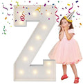 4FT Marquee Letters, Large Light Up Letters Z for Party Decor by MerryMosaics