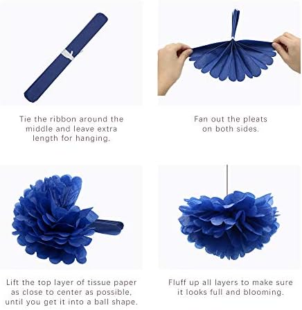 Navy Blue Red White Party Decorations Hanging Paper Fans Pom Poms Flowers Tissue Tassel Garland for 4th of July Day Patriotic Decoration Graduation Birthday Supplies - Image 6