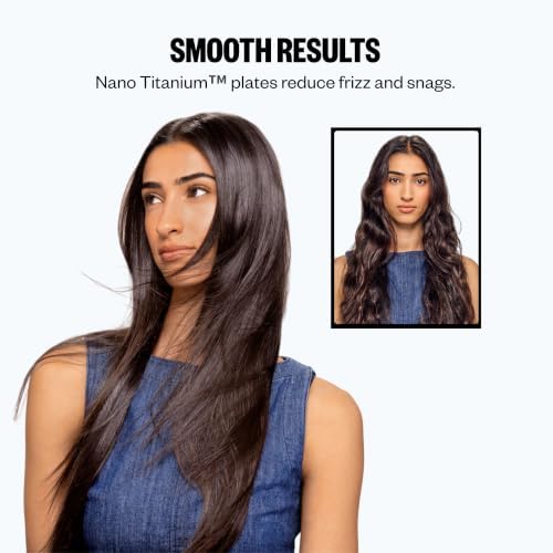BaBylissPRO Nano Titanium Mini Flat Iron Hair Straightener, 0.5" Hair Straightener Iron for Touch Ups & All Hair Types, Perfect for Travel - Image 3