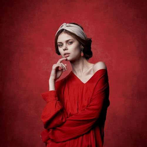 Abstract Photography Backdrop for Photoshoot 6x8ft,Red,No Stand - Image 4